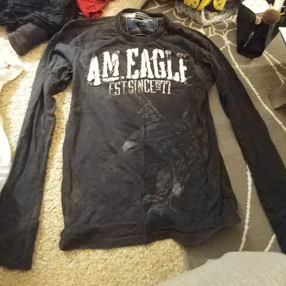 American Eagle Mens Long Sleeve Shirt